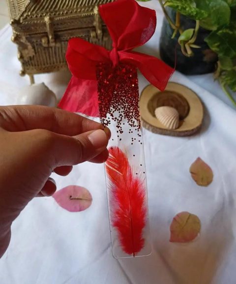 Red Feather Bookmark