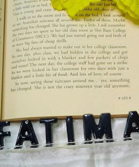 Resin Colorful Name Frame