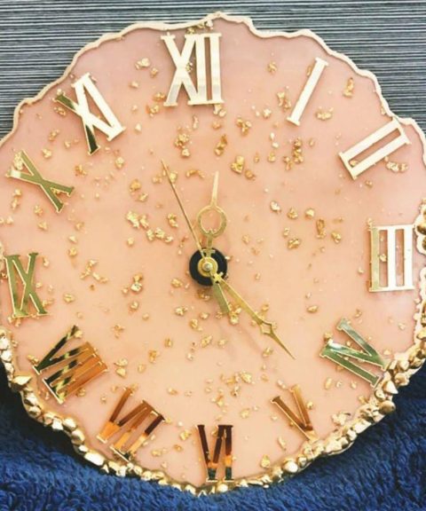 Resin Mini Table Clock
