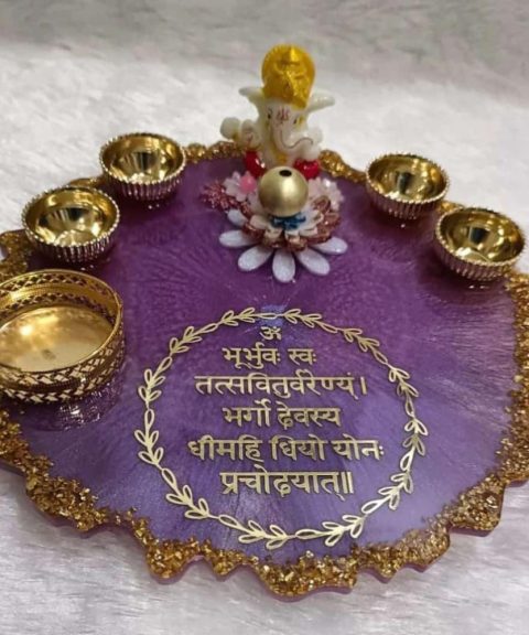 Resin Pooja Thali