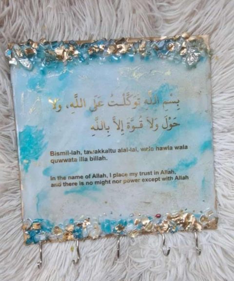 Resin Key Holder with Hooks