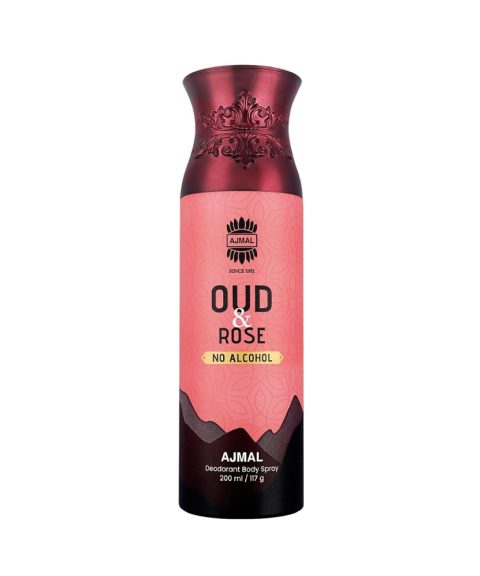 Ajmal Oud Vanilla Non-Alcoholic Deodorant Body Spray With Fruity Ambery Fragrance